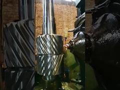 Χαλύβδινος Άξονας SAE 4340 DP 1.5 24T Διπλής Ελικοειδούς Οδόντωσης για Εφαρμογές Υψηλής Αντοχής