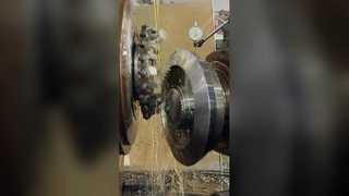 Τρίψιμο σπειροειδούς λοξότμητου γραναζιού μετά από θερμική επεξεργασία